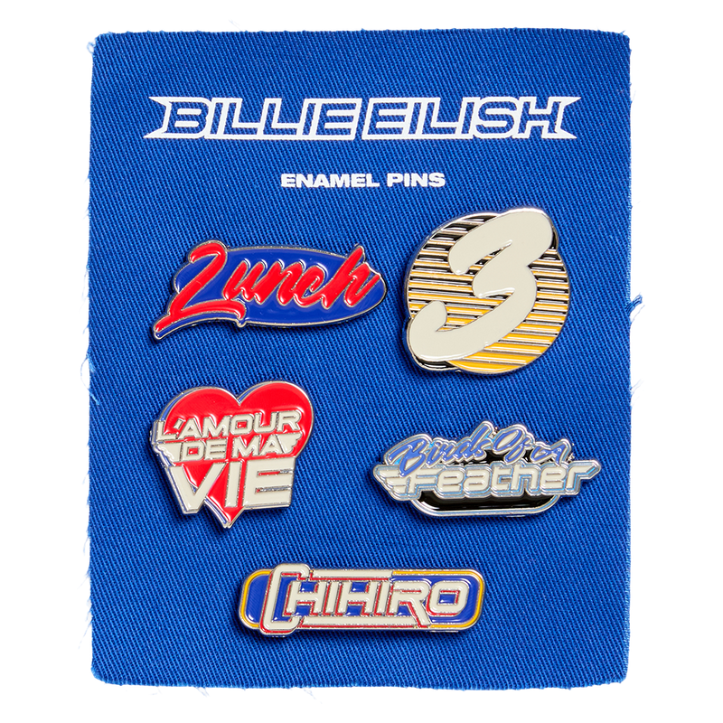 HIT ME HARD AND SOFT Tracklist Pin Set