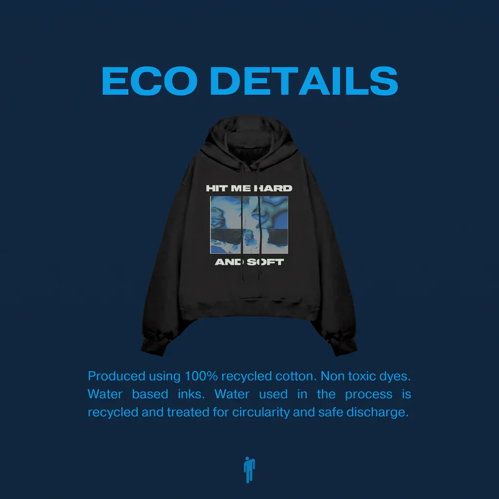 Thermal Photo Title Hoodie Noir