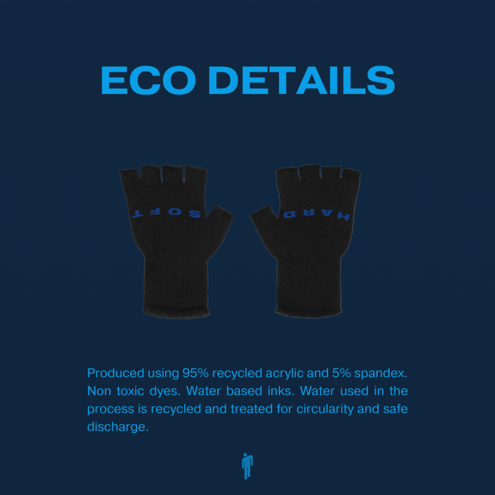 HIT ME HARD AND SOFT FINGERLESS GLOVES