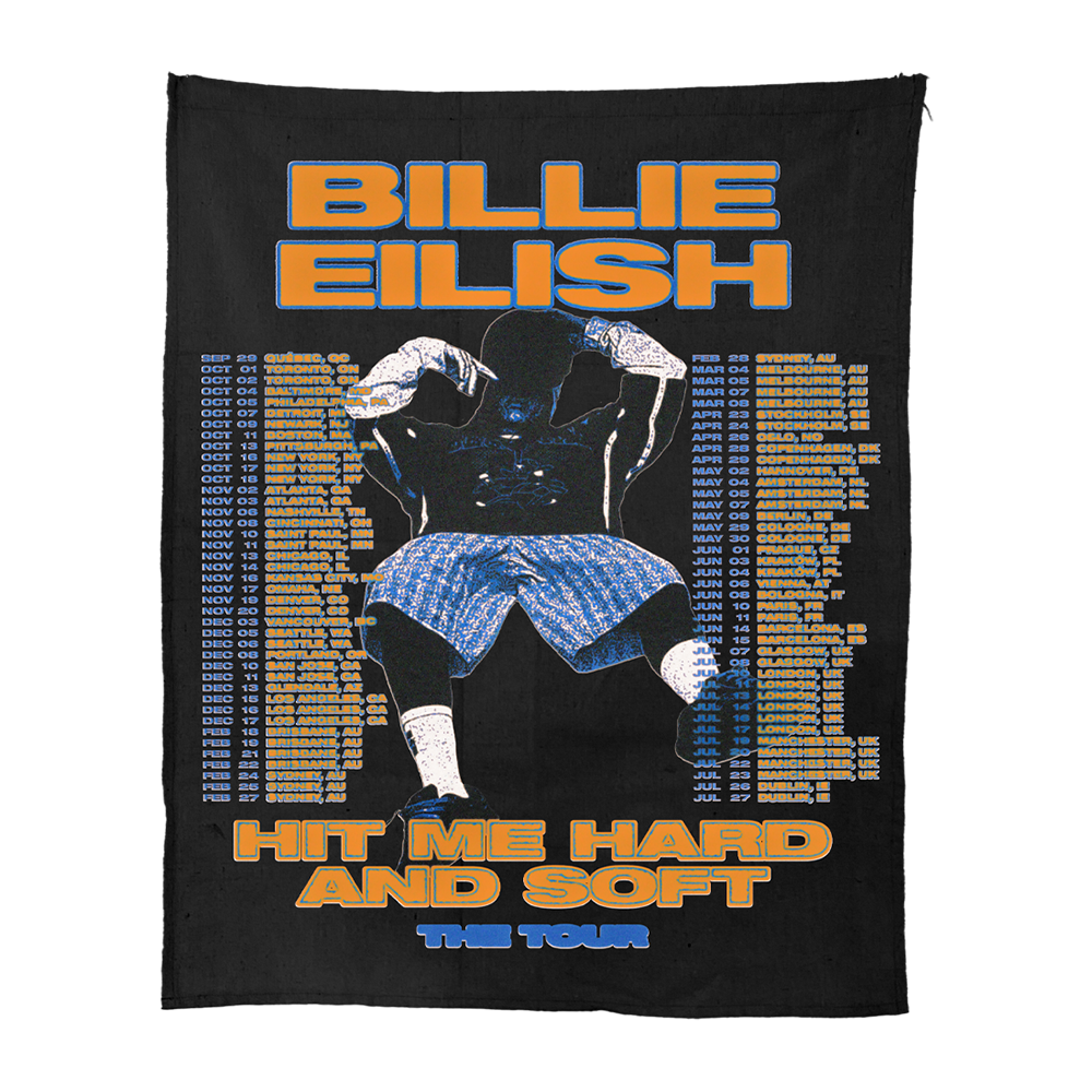 HIT ME HARD AND SOFT: THE TOUR 2024 Canvas Fabric Poster