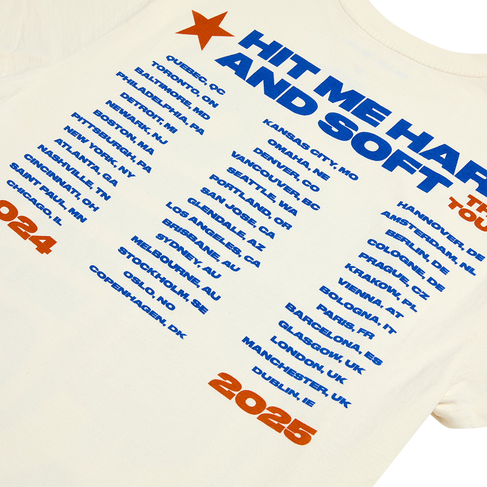 Lean HIT ME HARD AND SOFT: THE TOUR 2024 White T-Shirt