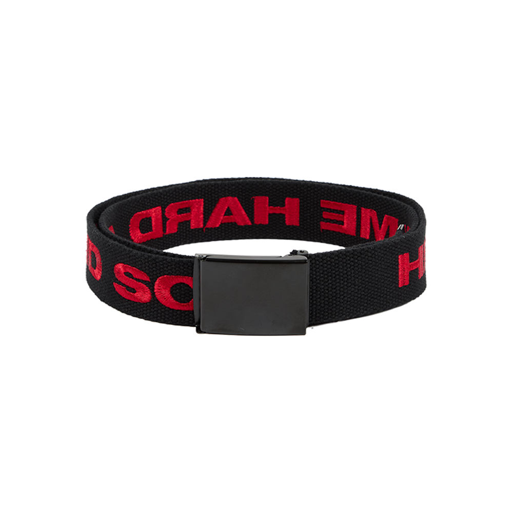 HIT ME HARD AND SOFT BLACK AND RED BELT