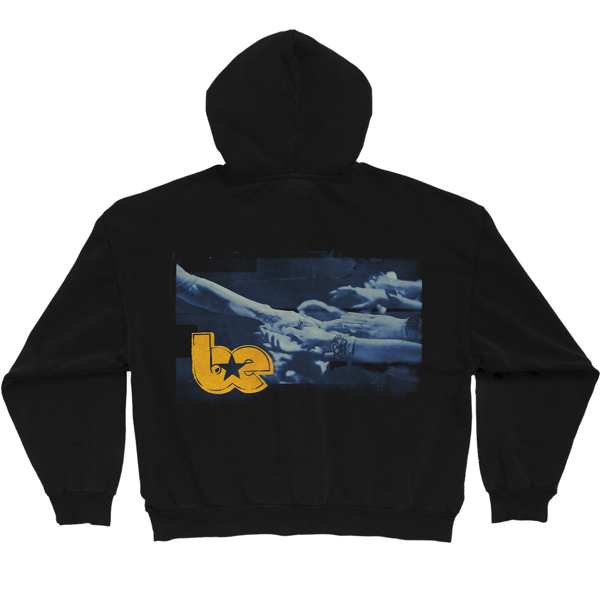 HIT ME HARD AND SOFT Live in 3D Hands Black Zip Hoodie